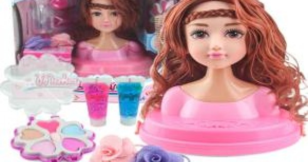 Grandi Giochi Frozen Elsa Testa da Truccare e Pettinare Styling Hea