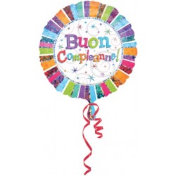 Striscione di buon compleanno con palloncini scintillanti 2 m per 4,25 €