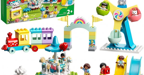 LEGO 10956 DUPLO Town Parco dei Divertimenti, Giocattoli per