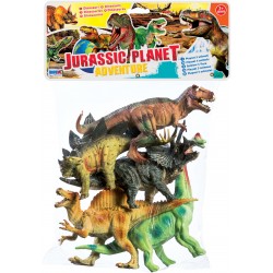 8 piatti in cartone grandi dinosauri 23 cm - Vegaooparty