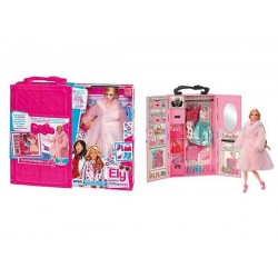 SET BARBIE BAMBOLINA BARBIE E IL SUO GUARDAROBA CON TANTI