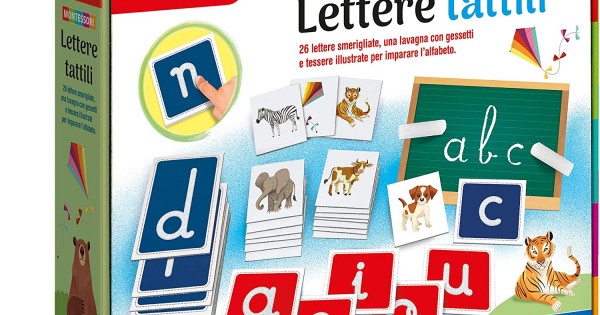 Montessori - Lettere tattili – Clementoni