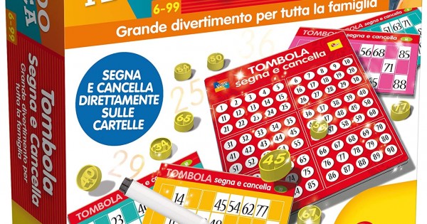Liscianigiochi 56996 - Ludoteca Tombola Segna E Cancella, Multicolore, 6  anni+ : : Giochi e giocattoli