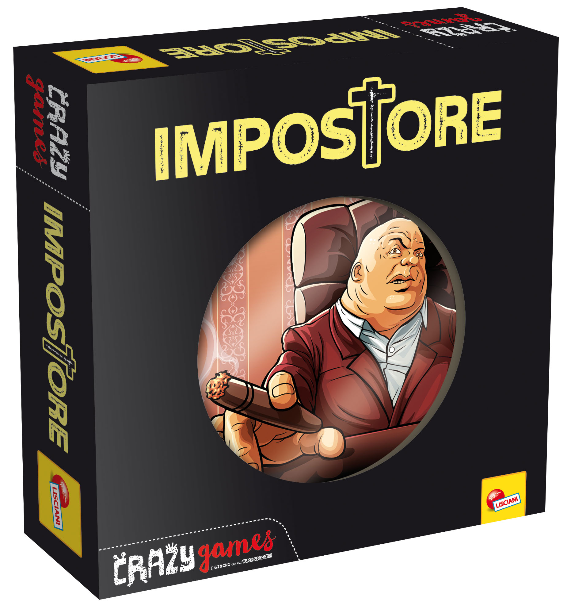 Liscianigiochi- Crazy Games Impostore Gioco di società, Multicolore, 87334