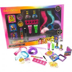 Rainbow High Big Trolley Make Up, Set di Trucchi per Bambini con Ombretti,  Lucidalabbra e Gemme 3D - Fashion - Nice - Giocattoli