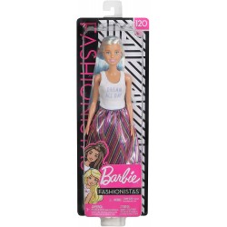 Bambola Barbie linea Fashionista con vestito a Pois