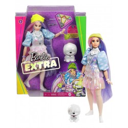 Barbie Extra Bambola con gattino e capelli ondulati